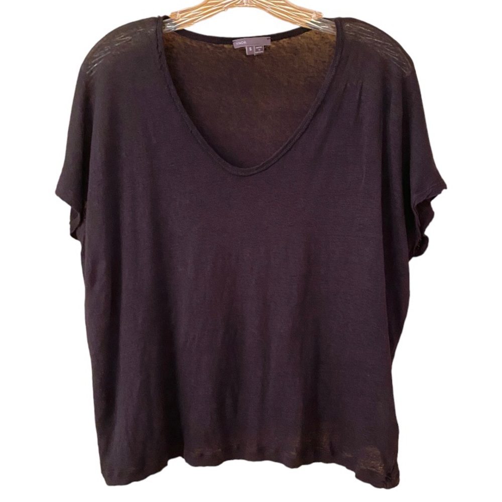 Vince Black Short Sleeve Tee